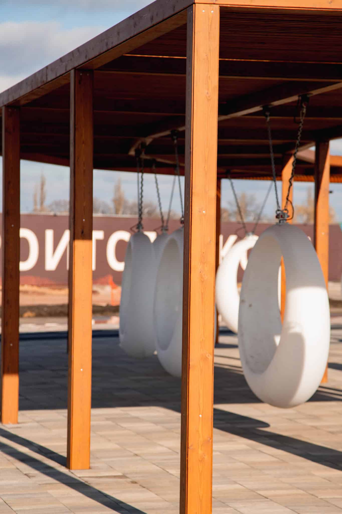 Пергола-качели «Ring» (Ринг) несколько секций